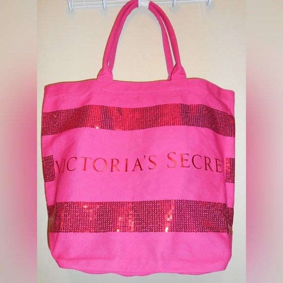 Victoria’s Secret Limited Edition Extra Large Bling Sequin Tote Weekender - Picture 11 of 12